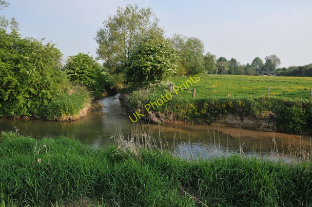 Photo 6"x4" Confluence of the Ampney Brook Cricklade c2011