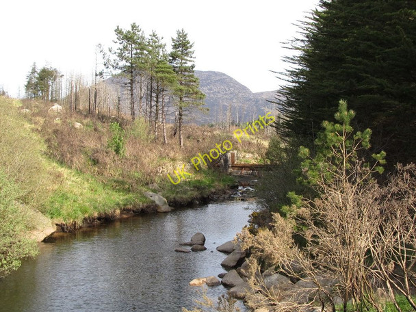 Photo 6"x4" Upper sluice on the Annalong River Annalong c2011