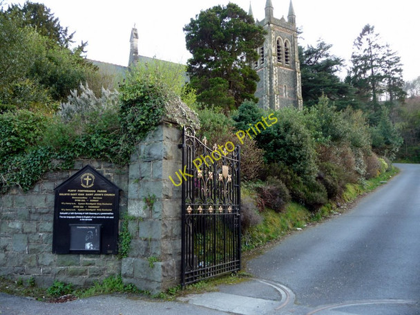 Photo 6"x4" Information Board and Path to St John's Church, Porthmadog, Gwynedd Porthmadog c2011