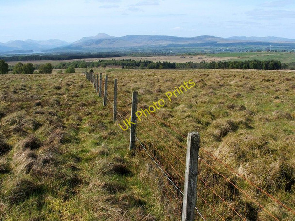 Photo 6"x4" Moorland fence Craighat c2011