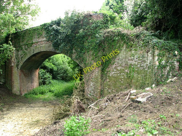Photo 6"x4" Disused railway bridge, Wreningham Penny's Green c2011