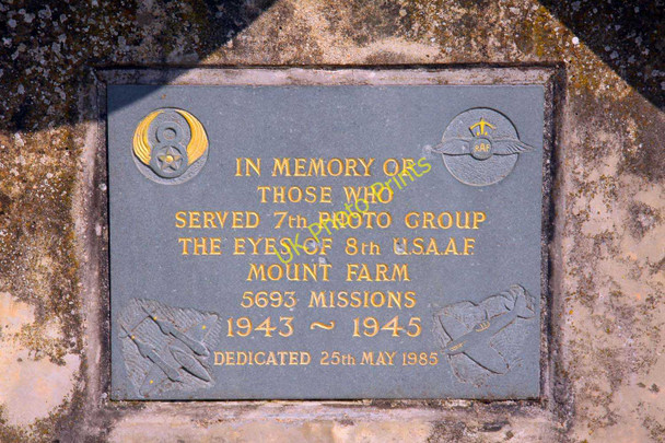 Photo 6"x4" Inscription on the Mount Farm war memorial Berinsfield c2011