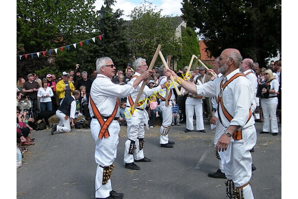 Photo 6"x4" Morris dancing at Reach Fair 2011 Reach\/TL5666 c2011