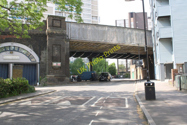 Photo 6"x4" Railway bridge over Rockingham Street at junction with Tarn Street London c2011