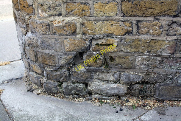 Photo 6"x4" Benchmark on the wall of Potier Street at junction with Prioress Street London c2011