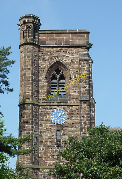 Photo 6"x4" St Philip's Church tower in Penn Fields, Wolverhampton Wolverhampton c2011