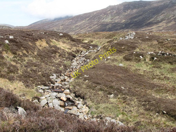 Photo 6"x4" View north-northeastwards along the upper Spences River Annalong c2011