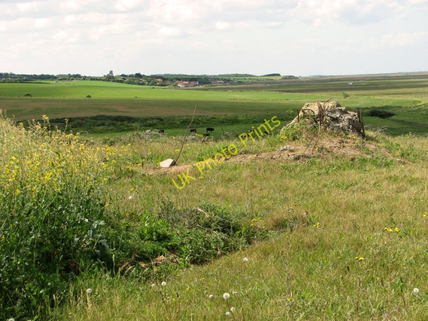 Photo 6"x4" Destroyed pillbox above Kelling Hard Kelling c2011