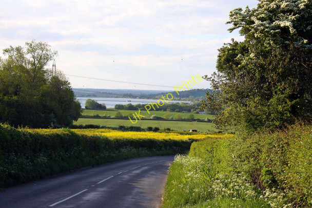 Photo 6"x4" Looking down Tumbledown Road towards Farmoor Reservoir Cumnor c2011