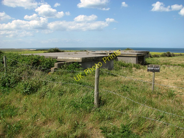 Photo 6"x4" Defence structure by the perimeter fence of Muckleburgh Collection Kelling c2011 P1