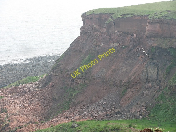 Photo 6"x4" Fresh rockfall, Lamberton Marshall Meadows c2011