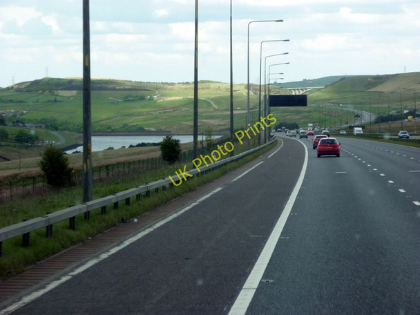 Photo 6"x4" The M62 eastbound at Hunger Hill Booth Wood c2011