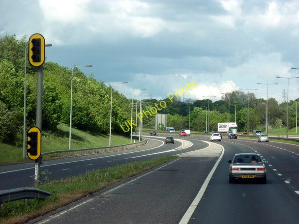 Photo 6"x4" The M62 eastbound at junction 25 on ramp Brighouse\/SE1423 c2011