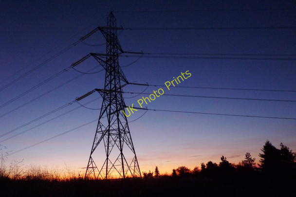 Photo 6"x4" A powerful dawn near Kaim Dam Lochwinnoch c2009