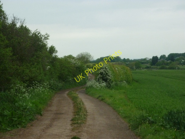Photo 6"x4" Looking west along Longbrough Lane Fitling c2011