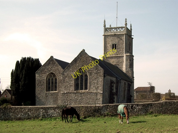 Photo 6"x4" St Bridget's Church, Chelvey Nailsea c2010