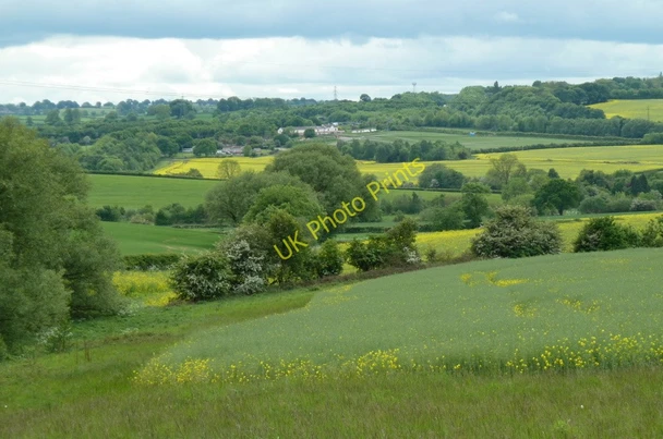 Photo 6"x4" Fields across the Doe Lea valley Bolsover c2011
