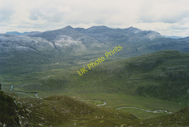 Photo 6"x4" View south east from Toll a' Meatheach Toll a' Meitheach c1993