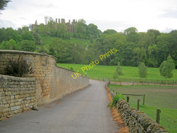 Photo 6"x4" Entrance road at Wingfield Hall South Wingfield c2011