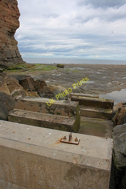 Photo 6"x4" Access to the Scar below CowBar Nab Staithes c2011