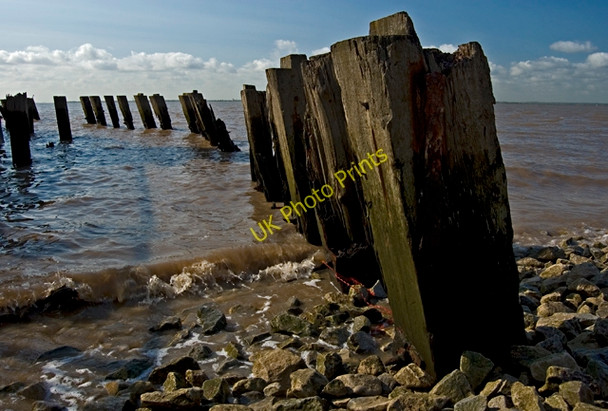 Photo 6"x4" Victoria Dock foreshore posts, Hull Kingston upon Hull c2011