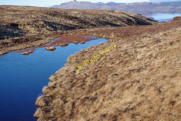 Photo 6"x4" View down Na Dunain towards Loch Teacuis Coire an Liomhain c2011