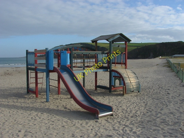 Photo 6"x4" Pentewan Beach Mevagissey c2011