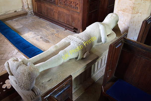Photo 6"x4" Table tomb with knight effigy - Poyntington parish church Oborne c2011