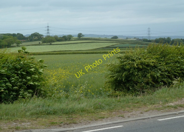 Photo 6"x4" Fields by Moor Lane Arkwright Town c2011