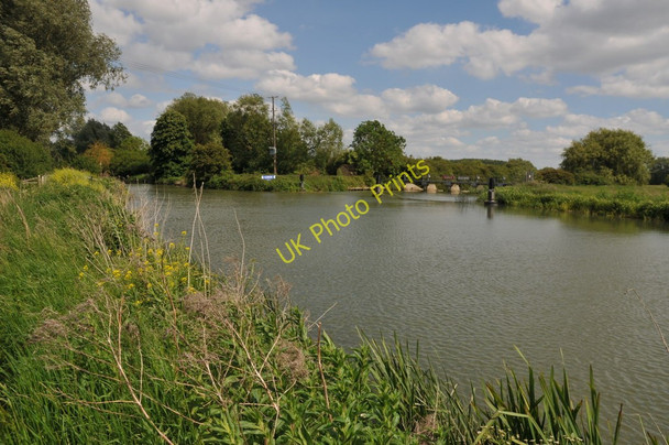 Photo 6"x4" River Thames near Shifford Lock Cut Chimney c2011