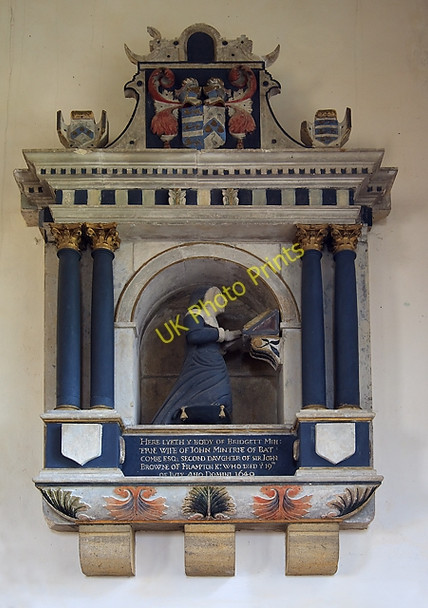 Photo 6"x4" Bridget Minterne monument - Yetminster parish church Yetminster c2011