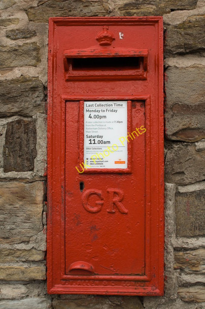 Photo 6"x4" George V Postbox, Hesley Lane Thorpe Hesley c2011