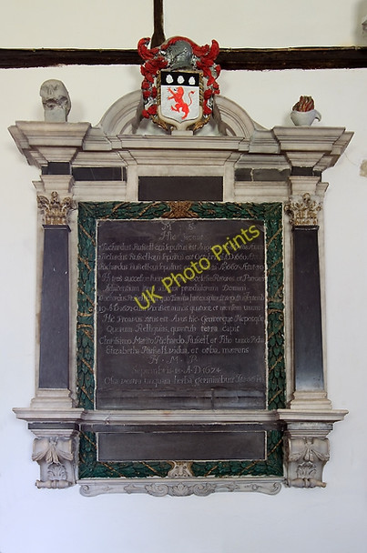 Photo 6"x4" Russell family monument - West Stafford parish church West Stafford c2011