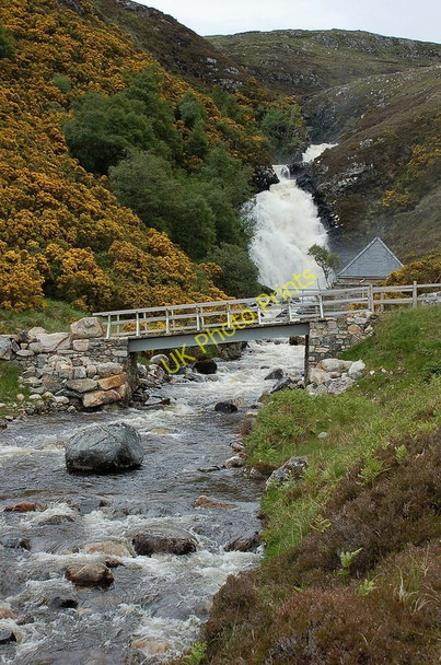 Photo 6"x4" Bridge and waterfall, Maldie Burn Unapool c2011