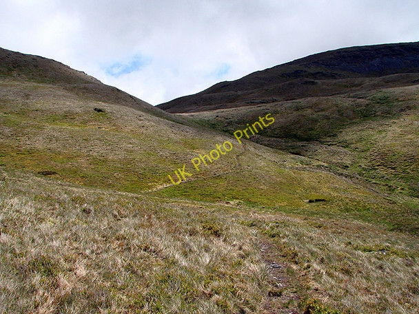 Photo 6"x4" The Maesnant path winds its way towards Plynlimon Pumlumon Fach c2011