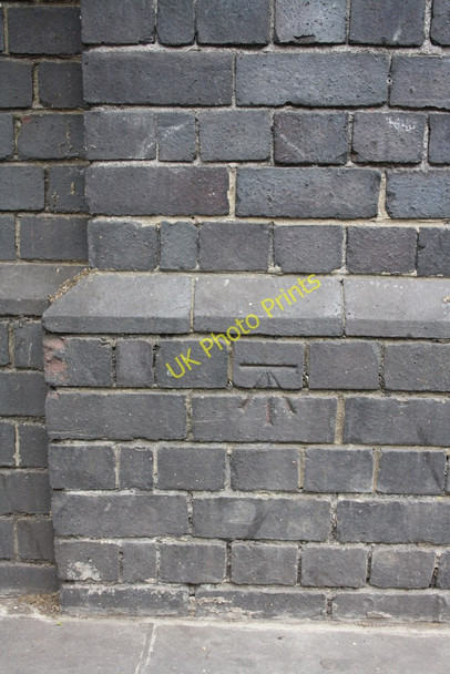 Photo 6"x4" Benchmark on wall pier of North Pole Road near railway bridge Kensal Town c2011