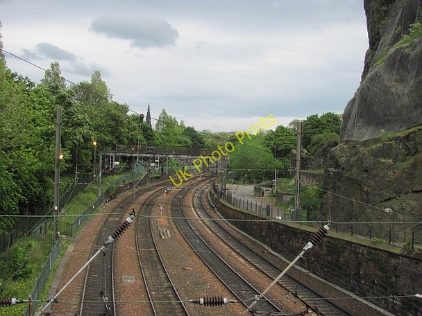 Photo 6"x4" Railway, central Edinburgh Edinburgh c2011