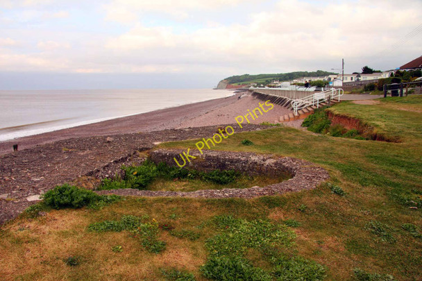 Photo 6"x4" Former gun emplacement by the beach Blue Anchor\/ST0243 c2011