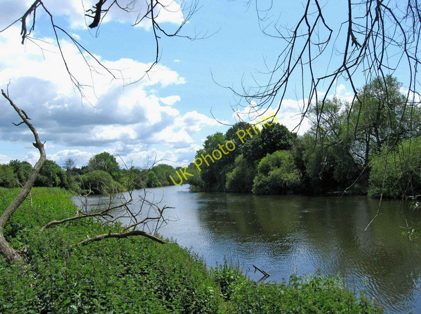 Photo 6"x4" River Severn looking south from Northwick Lido, Northwick, Worcester Worcester c2011