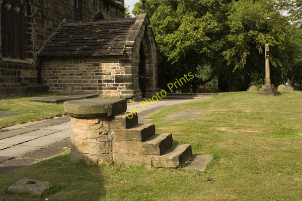Photo 6"x4" Mounting Block, St Peter's Church Upper Tankersley c2011