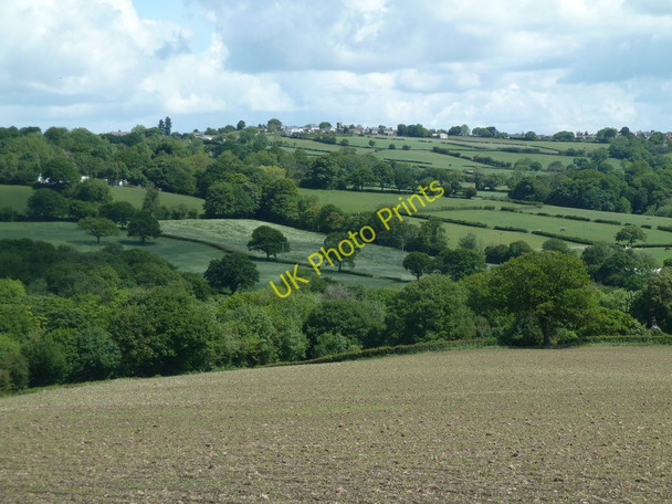 Photo 6"x4" Large field and view towards Holmesfield Unthank\/SK3076 c2011