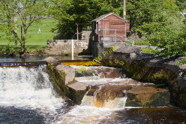 Photo 6"x4" Weir and salmon leap on River Ribble at Stackhouse Settle c2011