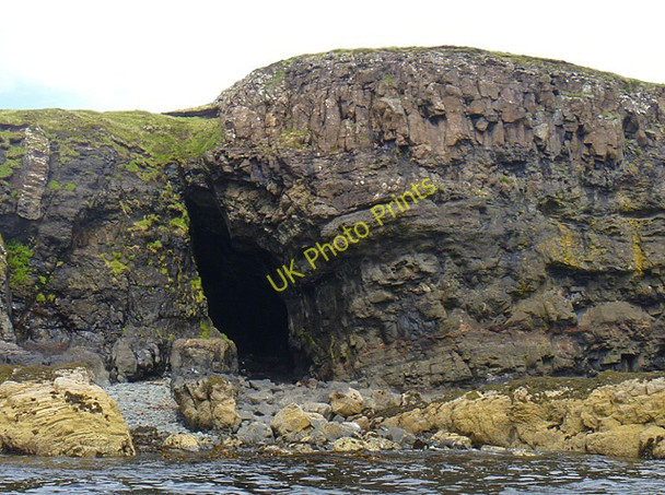 Photo 6"x4" Cave on the east side of Harlosh Point Ardmore\/NG2841 c2011