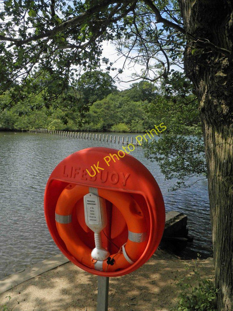 Photo 6"x4" Lifebuoy, Waterloo Lake, Roundhay Park, Leeds Lady Wood\/SE3337 c2011