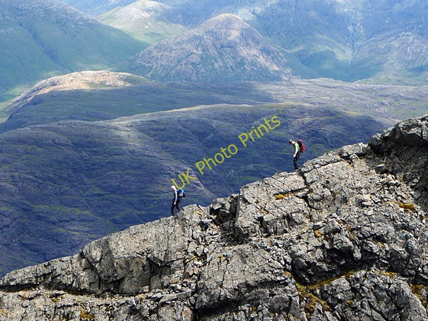 Photo 6"x4" Descending Sgurr Thearlaich Sg\u00f9rr Alasdair c2011