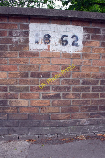 Photo 6"x4" Benchmark on railway bridge on Blackbird Leys Road Blackird Leys c2011