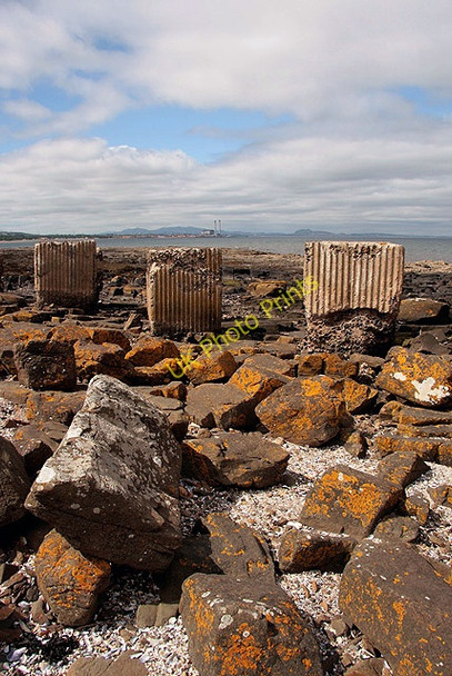 Photo 6"x4" World War Two anti-tank defences at Ferny Ness Longniddry c2011