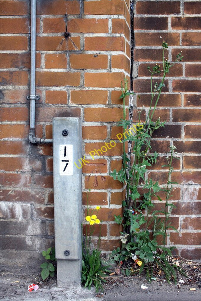 Photo 6"x4" Benchmark on railway bridge on Watlington Road Blackird Leys c2011