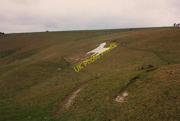 Photo 6"x4" White Horse, north of Alton Barnes Alton Barnes c1987