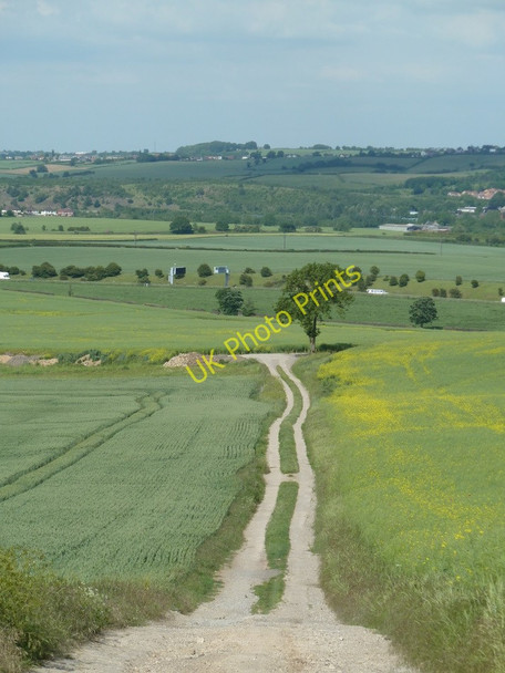 Photo 6"x4" Farm track from Sutton Scarsdale Sutton Scarsdale c2011